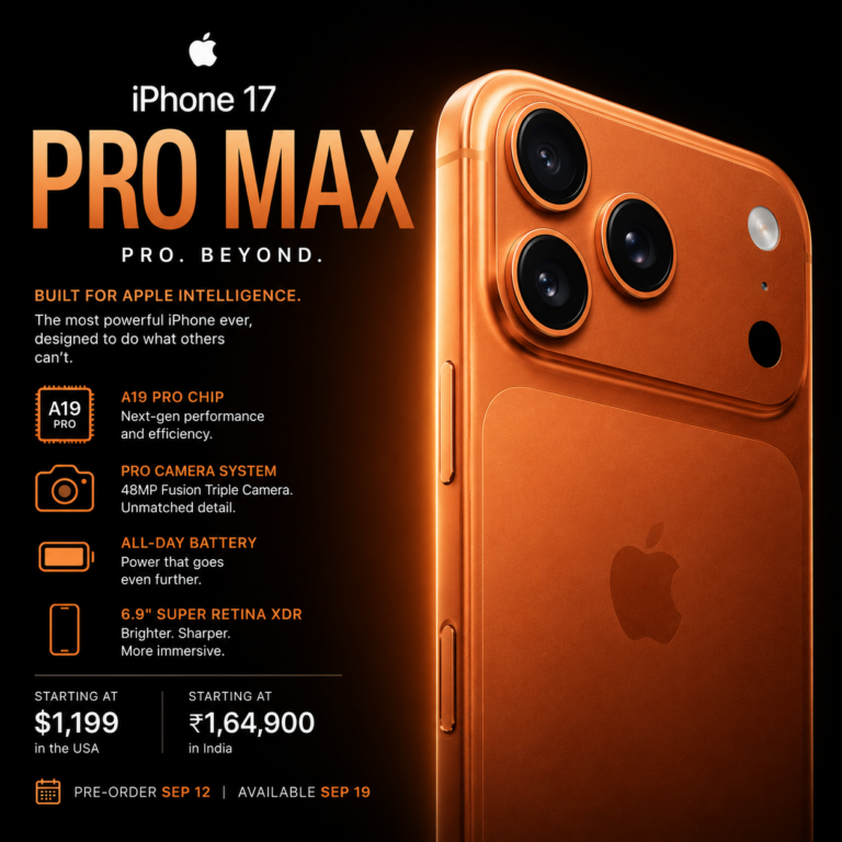 i phone 17 pro max